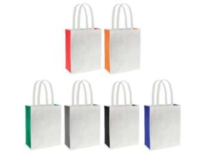 Bolsa Bicolor Blanca Grande
