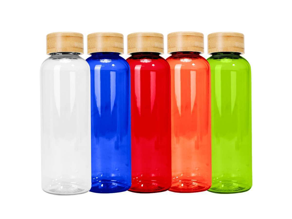 Botella Pet Tapa Bamboo Botella Pet Tapa Bamboo