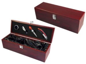 Caja Madera Accesorios Vino