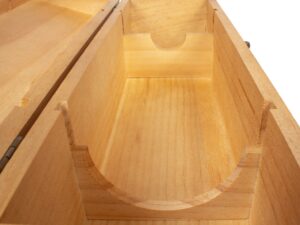 Caja De Madera Natural Para Vino