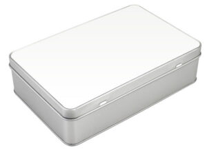 Caja metálica rectangular