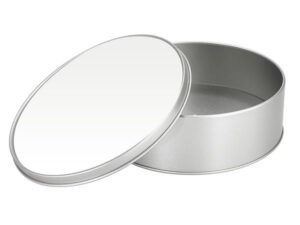 Caja metálica redonda