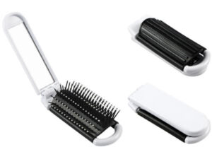 Espejo redondo de Bamboo y Eco-Cuero