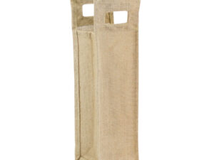 Bolsa de yute porta-botella