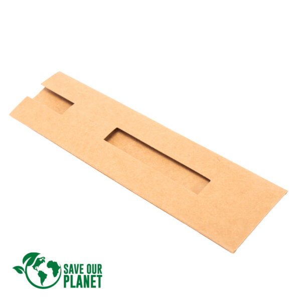 Estuche porta-lápiz o bolígrafo, en cartón reciclado