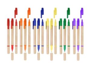 Bolígrafo ecológico con destacador