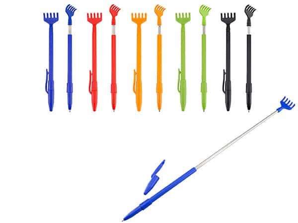 Bolígrafo con manito rascadora