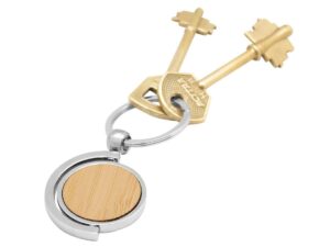 Llavero bambú spin