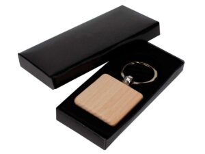 Llavero Cuadrado De Madera