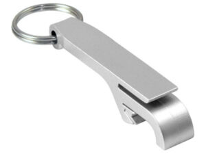 Llavero-destapador plateado