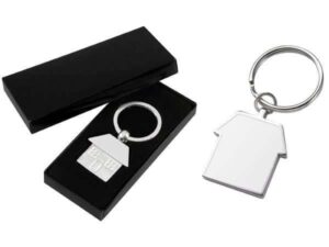 Llavero metálico casa