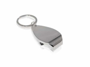 Llavero metálico con abrebotellas