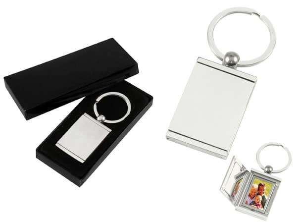 Llavero metálico porta-foto