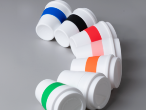 Mug con banda silicona blanco