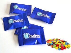 Rocklets en sachet con logotipo