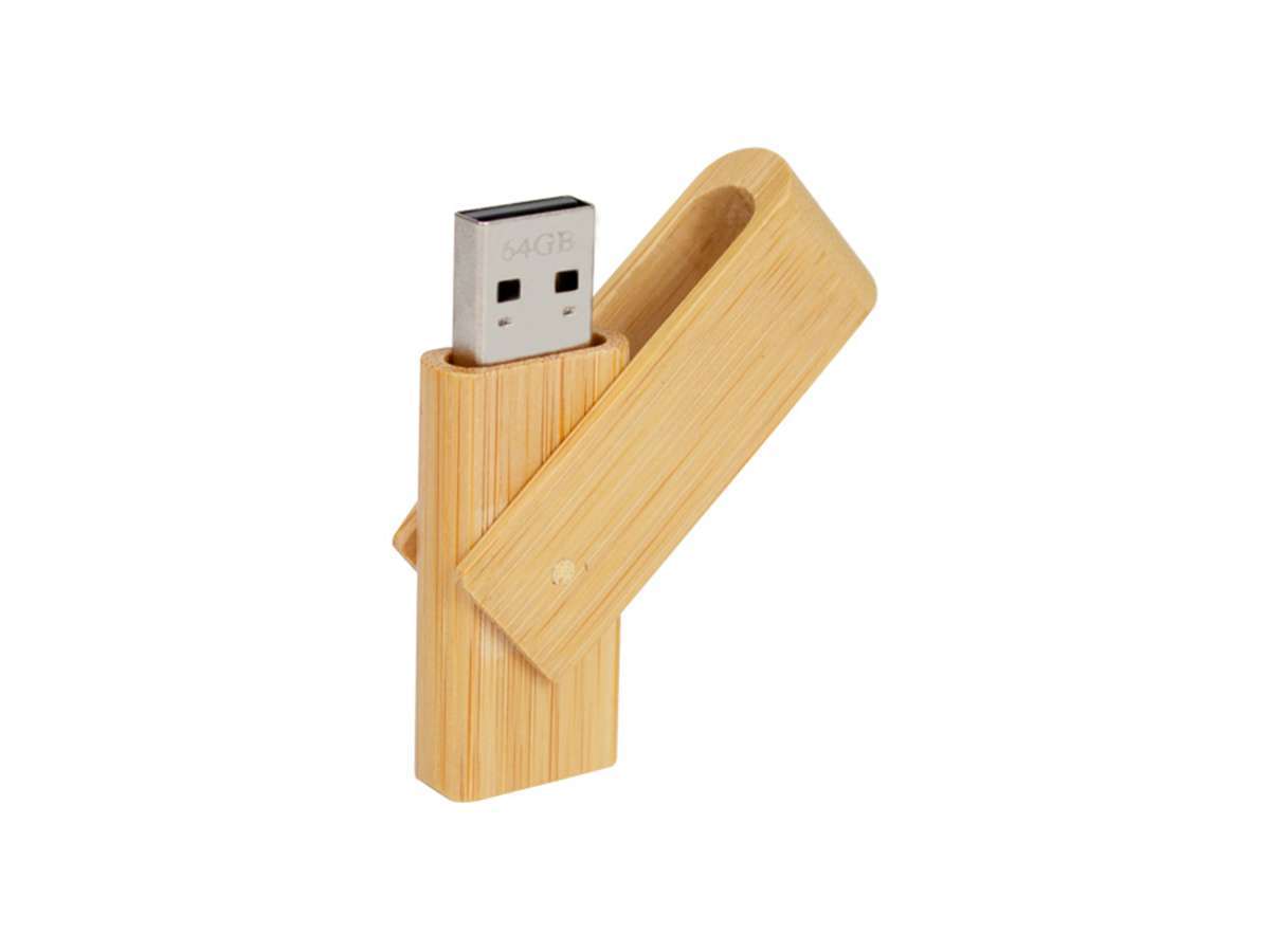 Usb Pendrive Giro 64gb De Bamboo Usb Pendrive Giro 64gb De Bamboo