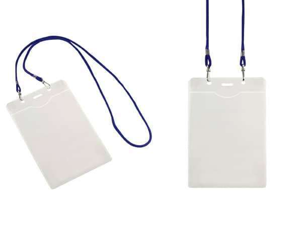 Porta-Credencial con Colgador Negro