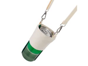 Porta-Lata O Vaso De Café Colgante, En Tela Canvas