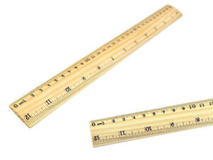 Regla de madera 30 cm