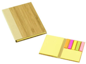 Set Porta Post It Bamboo