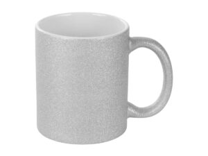 Tazón Glitter Plateado Sublimación