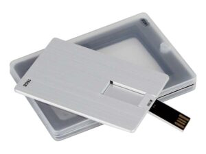 Usb Pendrive 16gb Credit Card Plateado