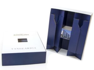 Caja Entrega Dos Copas Una Botella Caja Entrega Dos Copas Una Botella